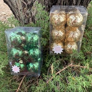 Mercury Glass Ornaments- 2 Dozen